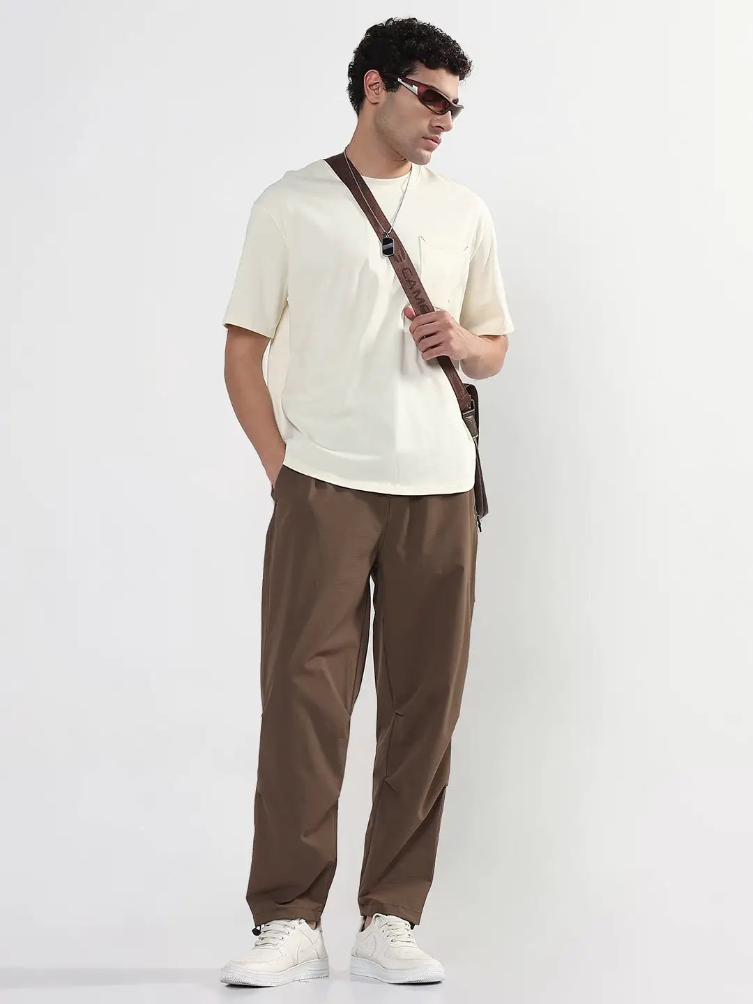 Men's Brown Relaxed Fit Trouser - from SHOWOFFFF
