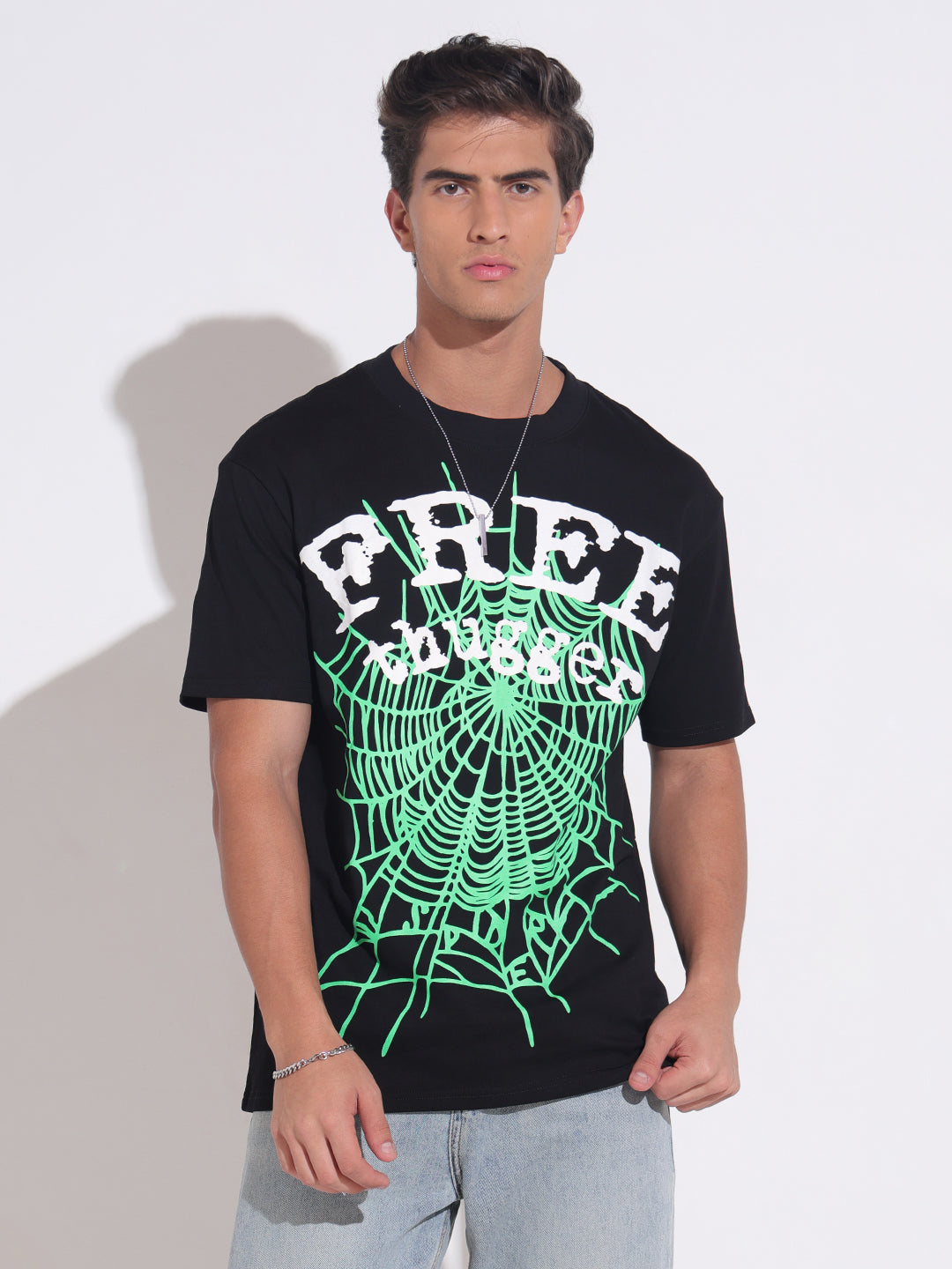 Men's Graphic Printed Black T-Shirt