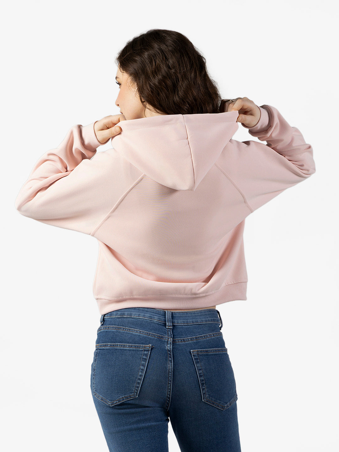 Women's Pink Zip Up Hoodie