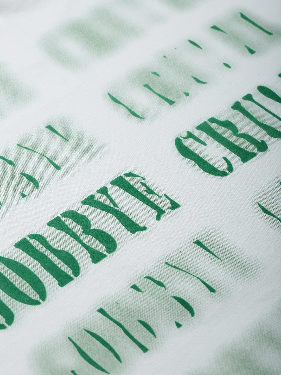 Men's Off White Oversized Typography T-Shirt