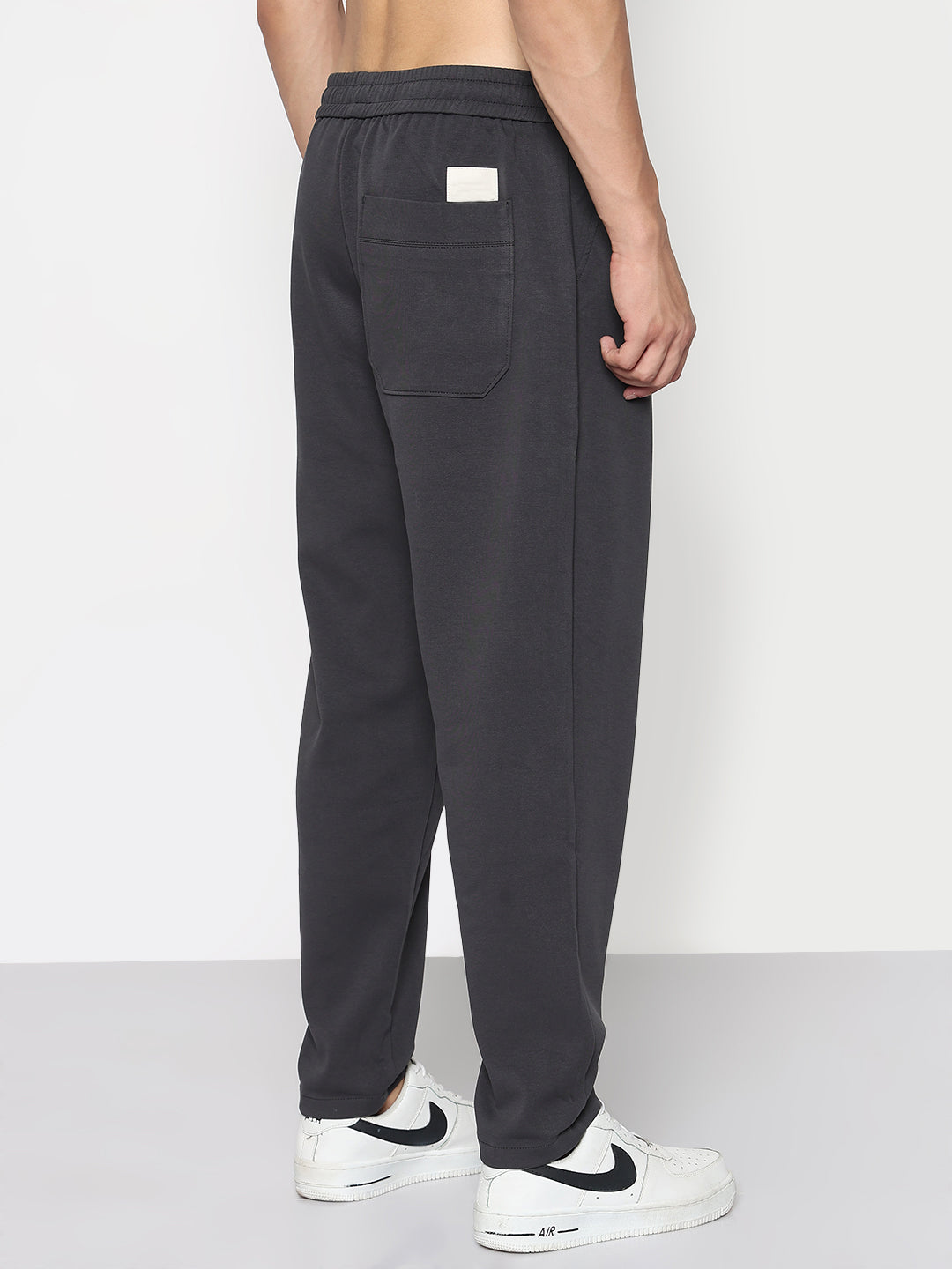 Men's Grey Relaxed Fit Trouser