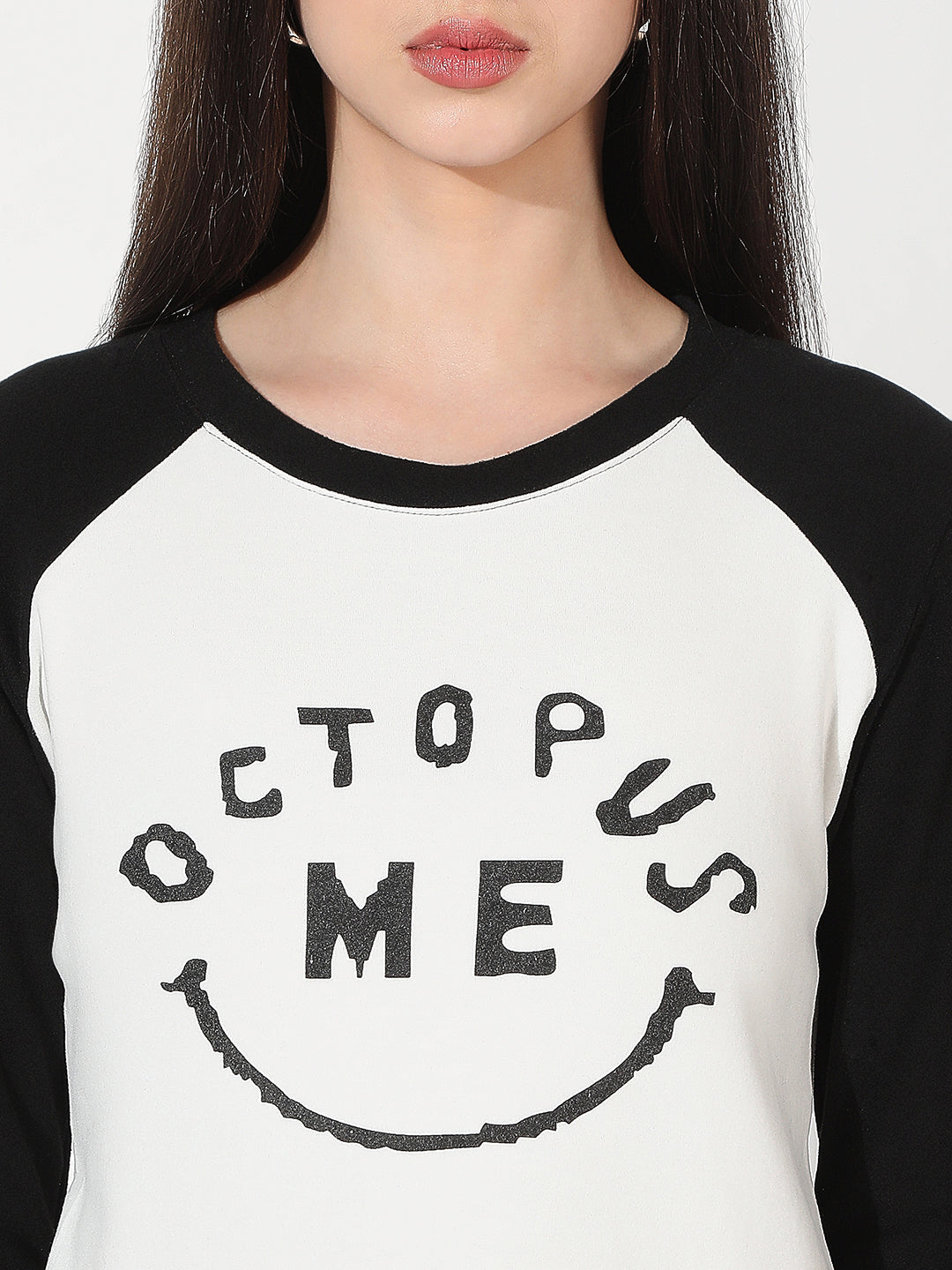 Women's Typography White Top