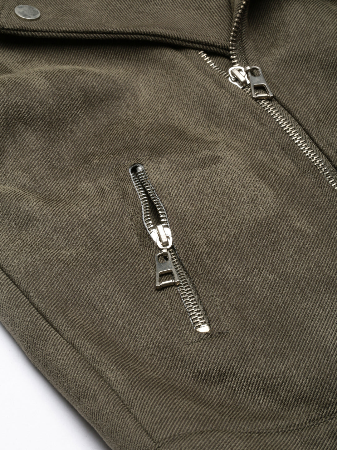 Women's Olive Lapel Collar Tailored Jacket