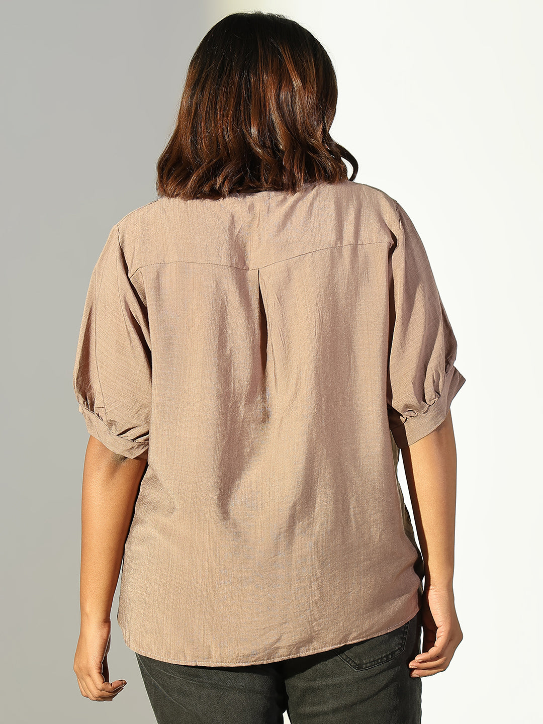 Women Brown Solid Top