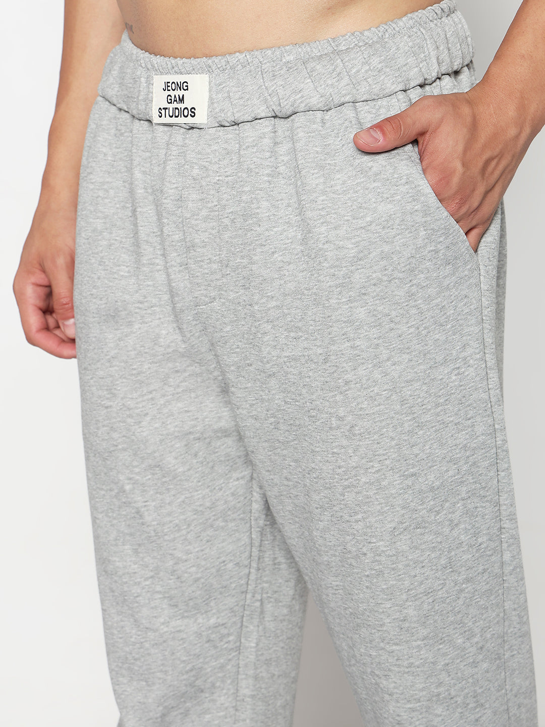 Men's Grey Relaxed Fit Trouser