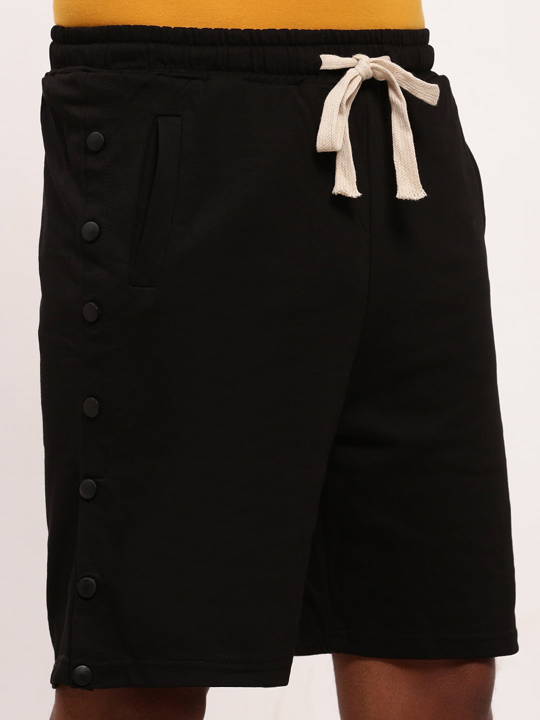 Men Black Solid Shorts