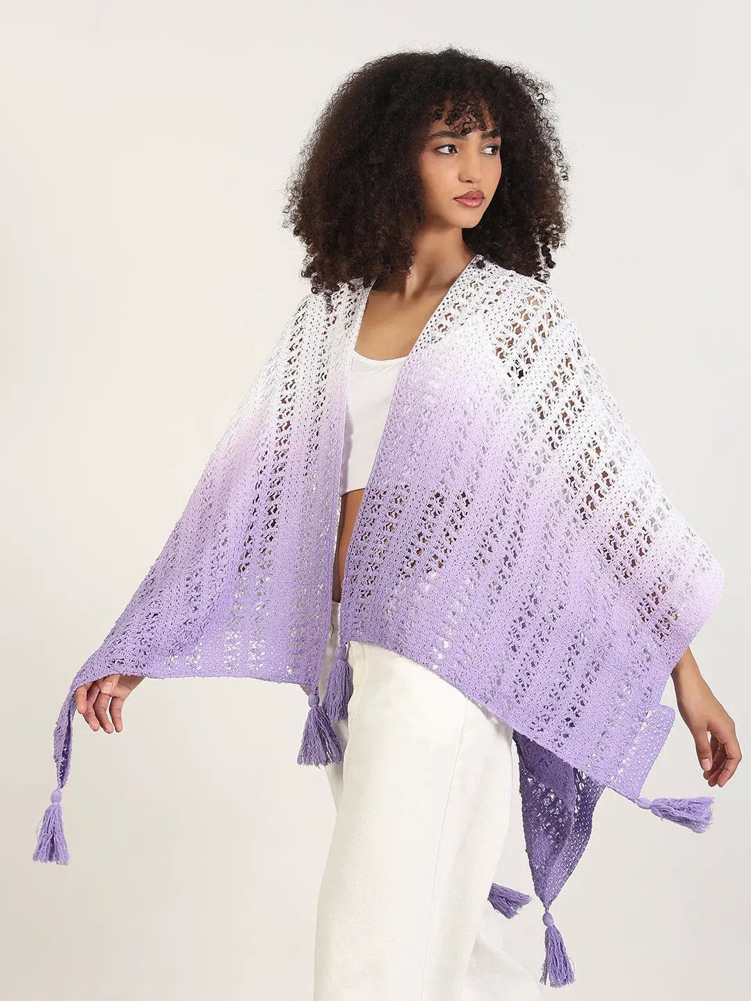 Women's Ombre Purple Asymmetric Top - Uncategorized from SHOWOFFFF