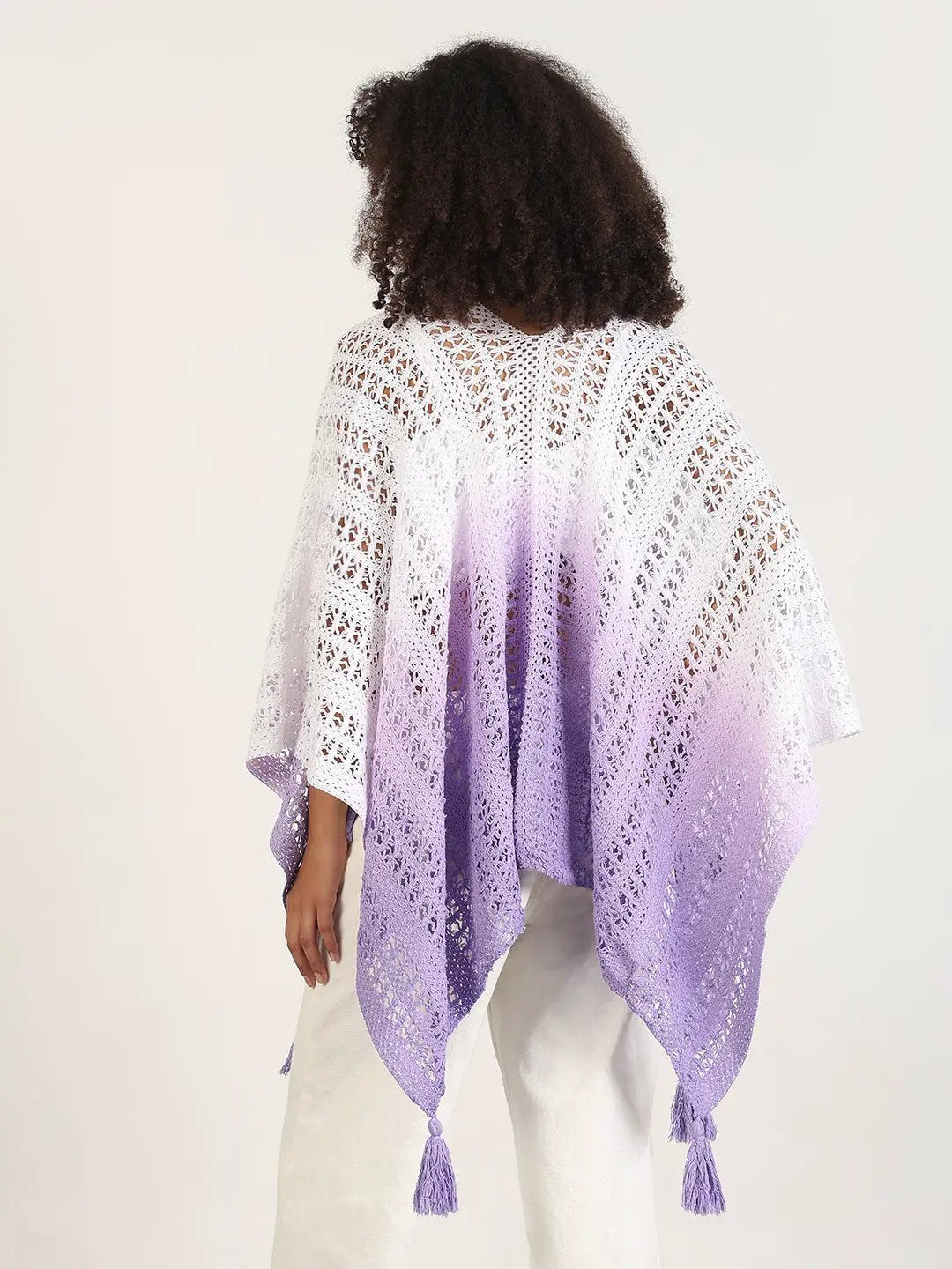 Women's Ombre Purple Asymmetric Top - Uncategorized from SHOWOFFFF