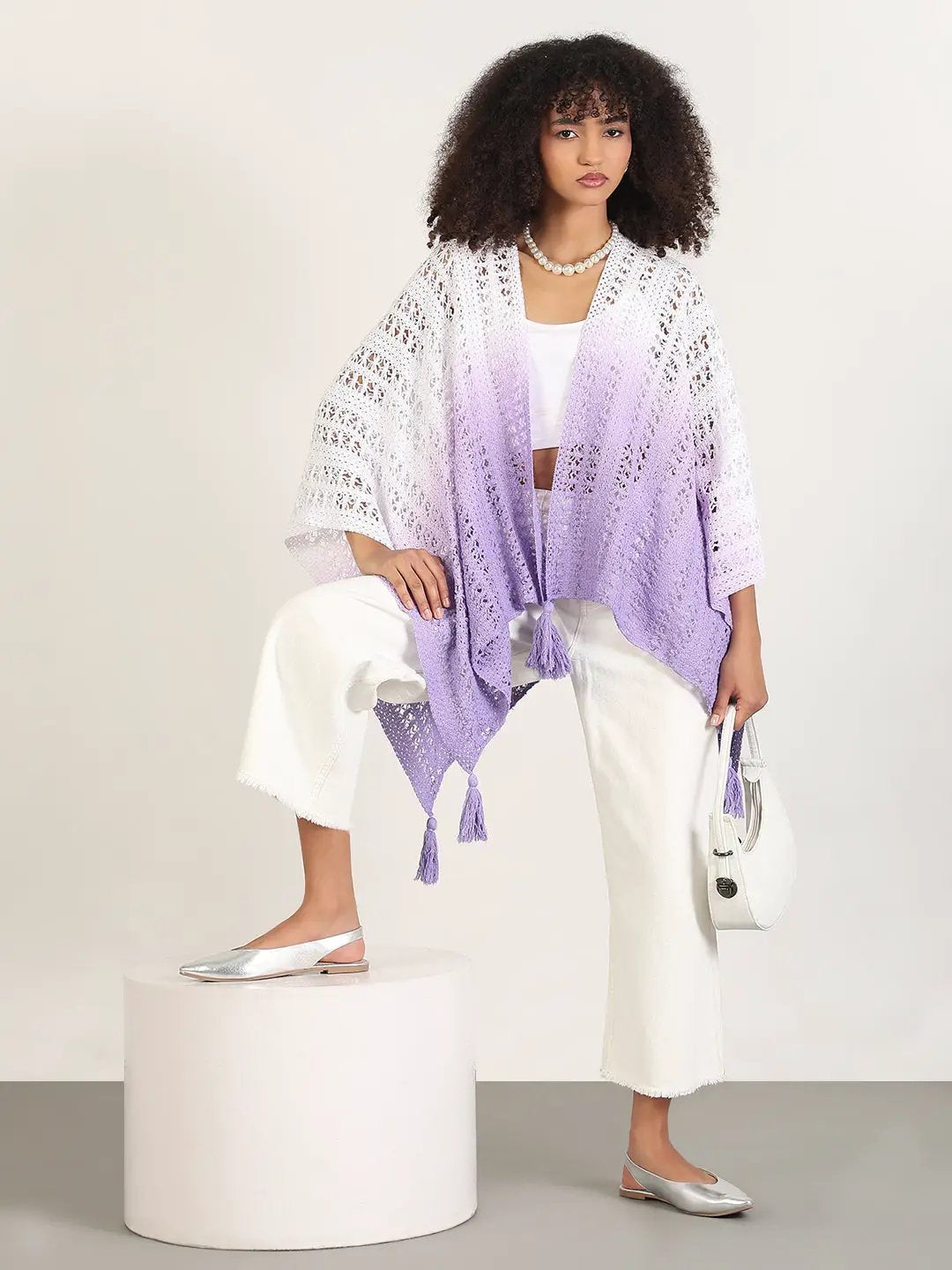 Women's Ombre Purple Asymmetric Top - Uncategorized from SHOWOFFFF