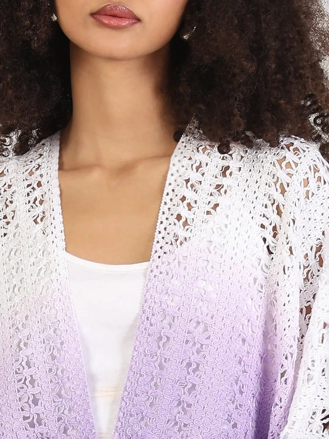 Women's Ombre Purple Asymmetric Top - Uncategorized from SHOWOFFFF