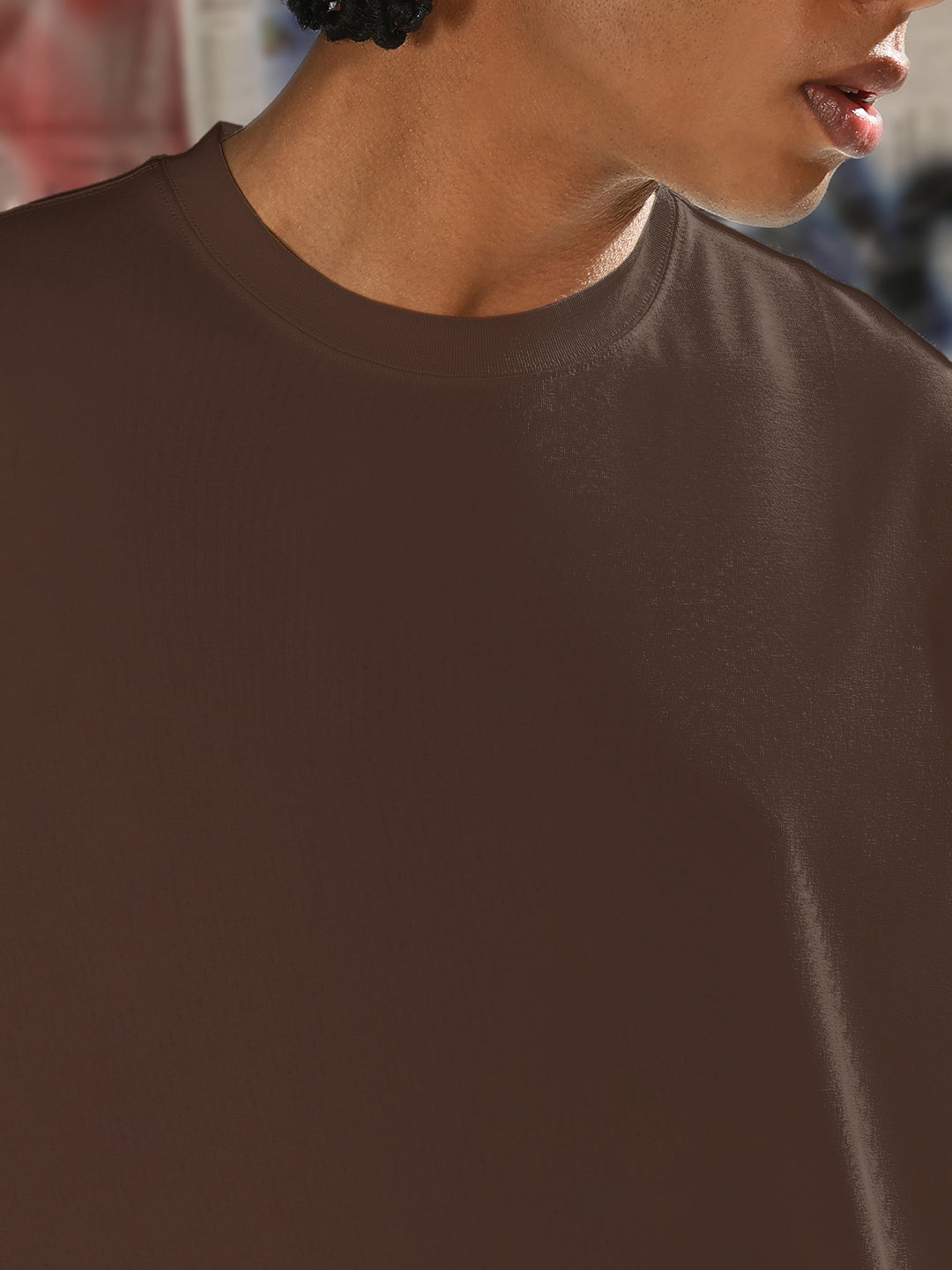 Men's Brown Regular Fit T-Shirt