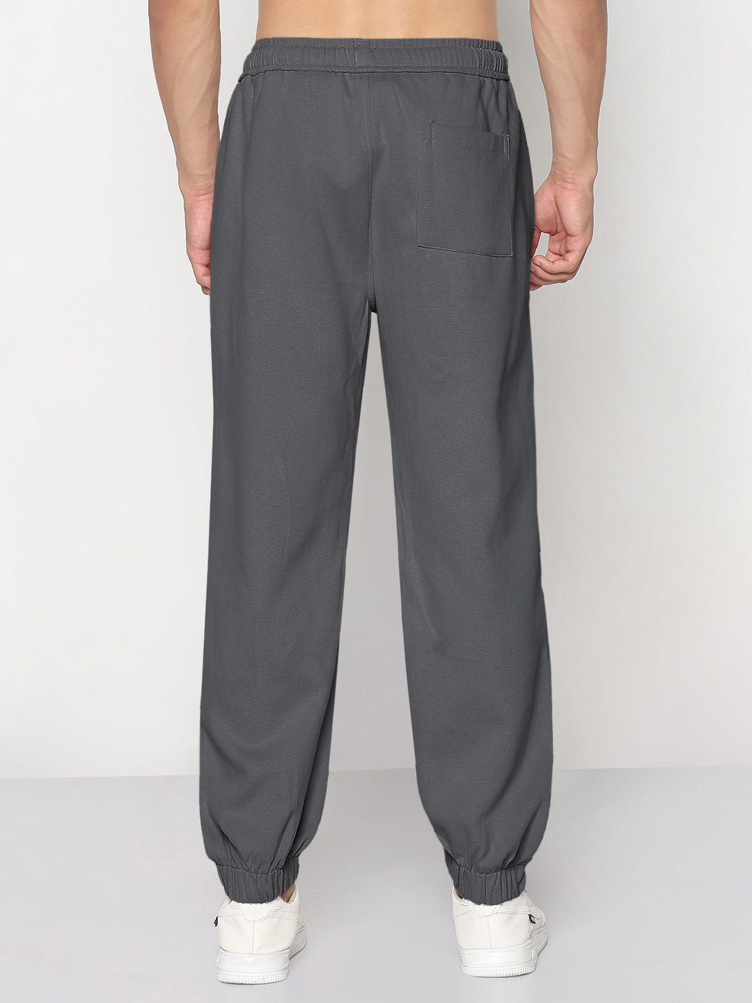 Men's Grey Relaxed Fit Joggers