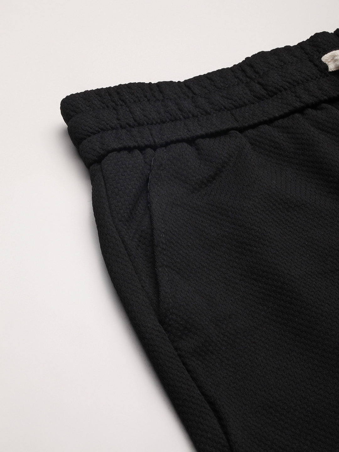 Men Black Solid Shorts