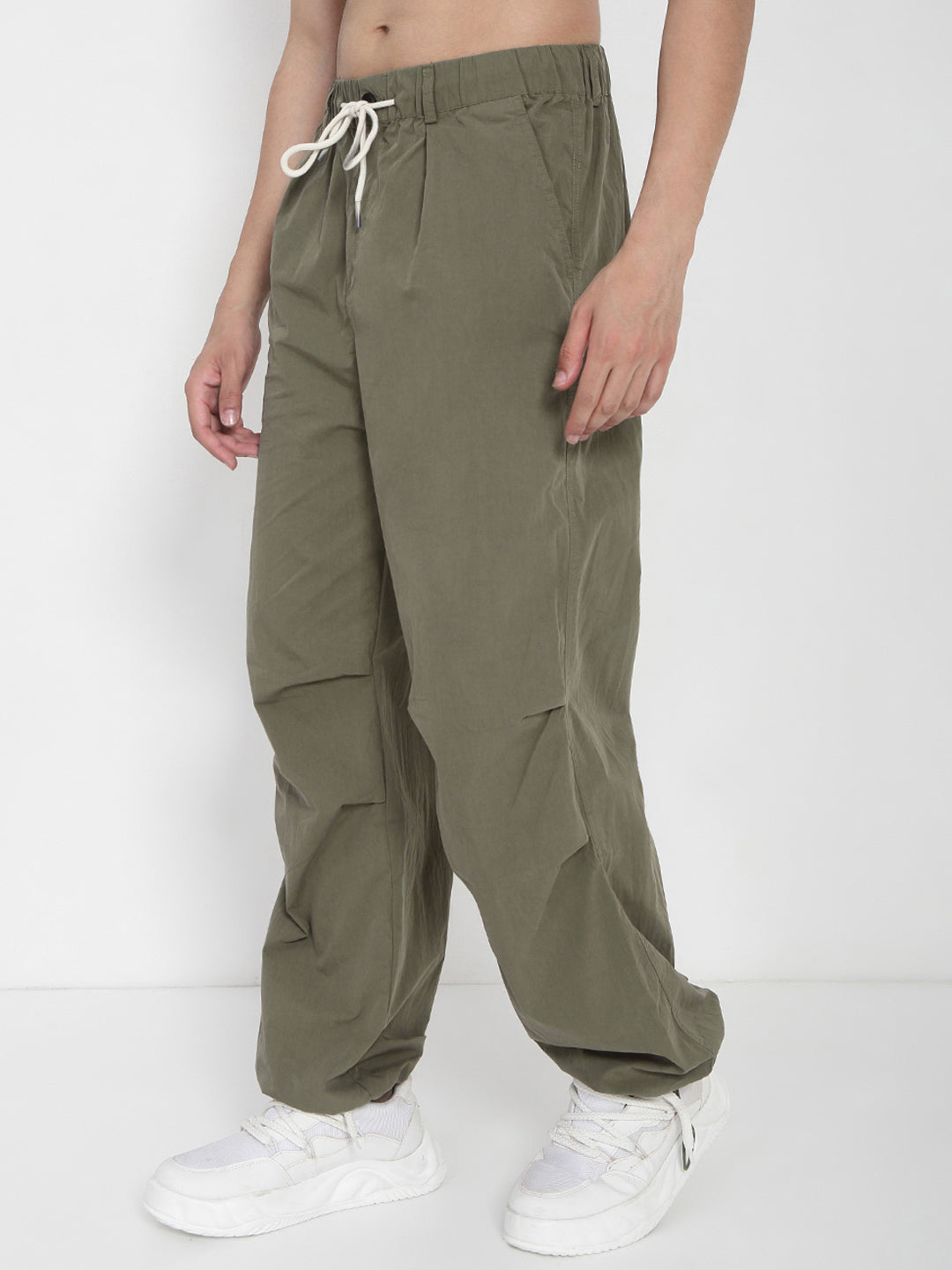 Men's Olive Parachute Trousers