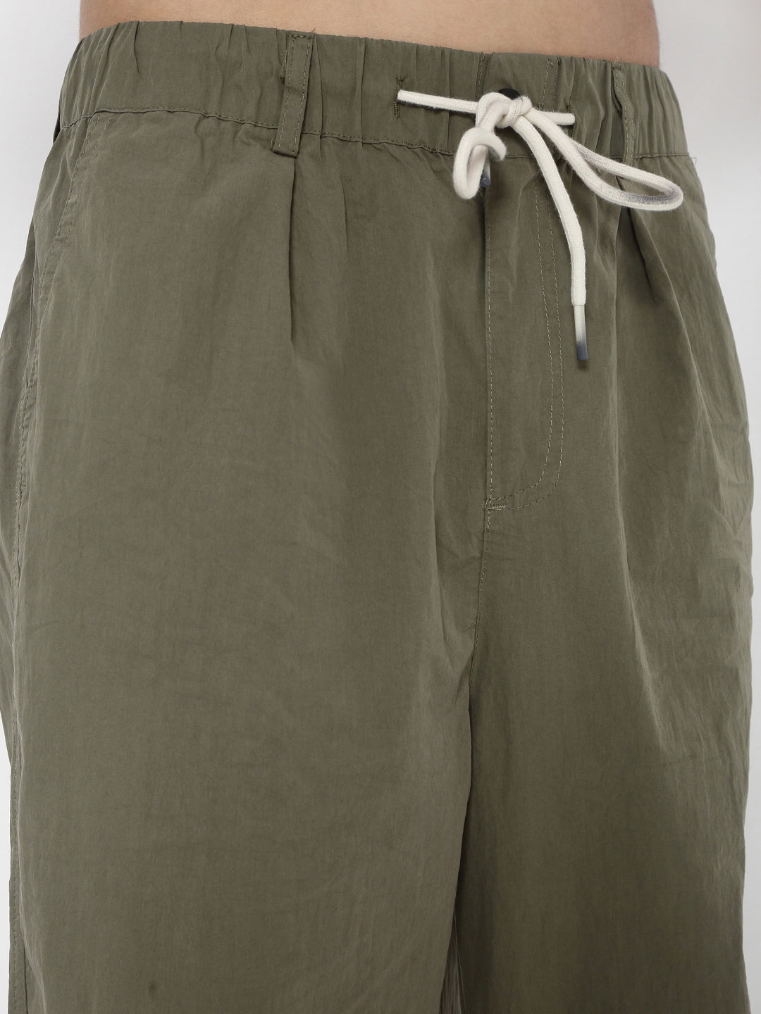 Men's Olive Parachute Trousers