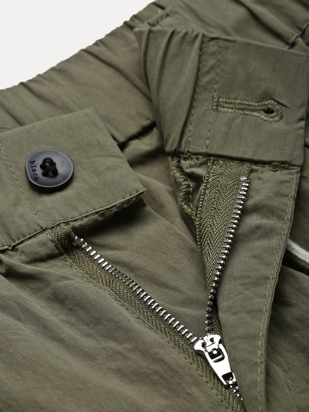 Men's Olive Parachute Trousers