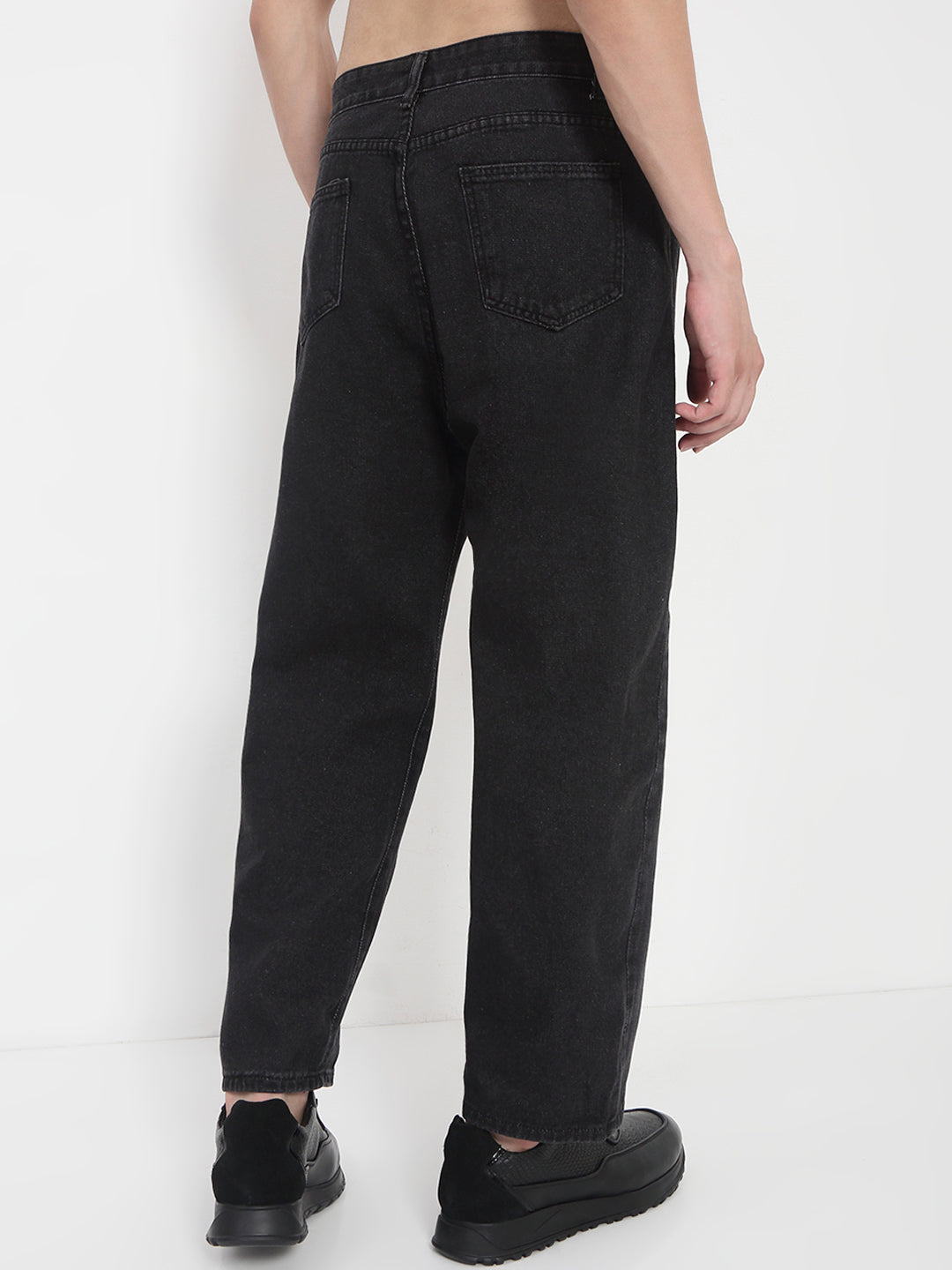 Men's Black Relaxed Fit Jeans