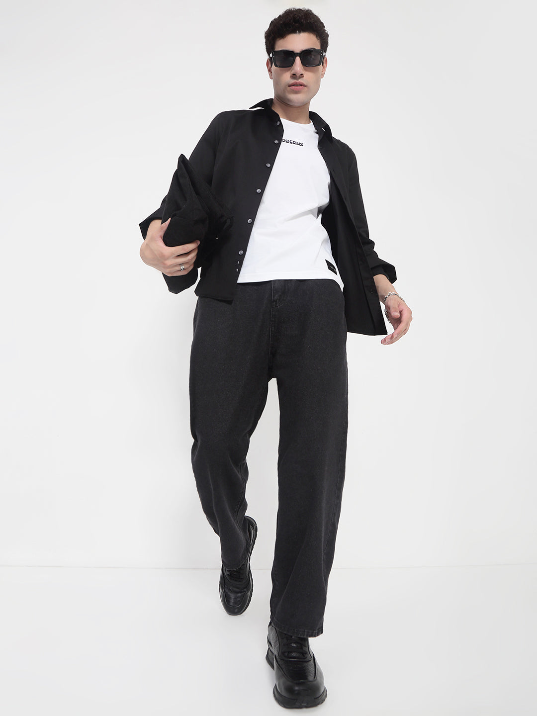 Men's Black Relaxed Fit Jeans