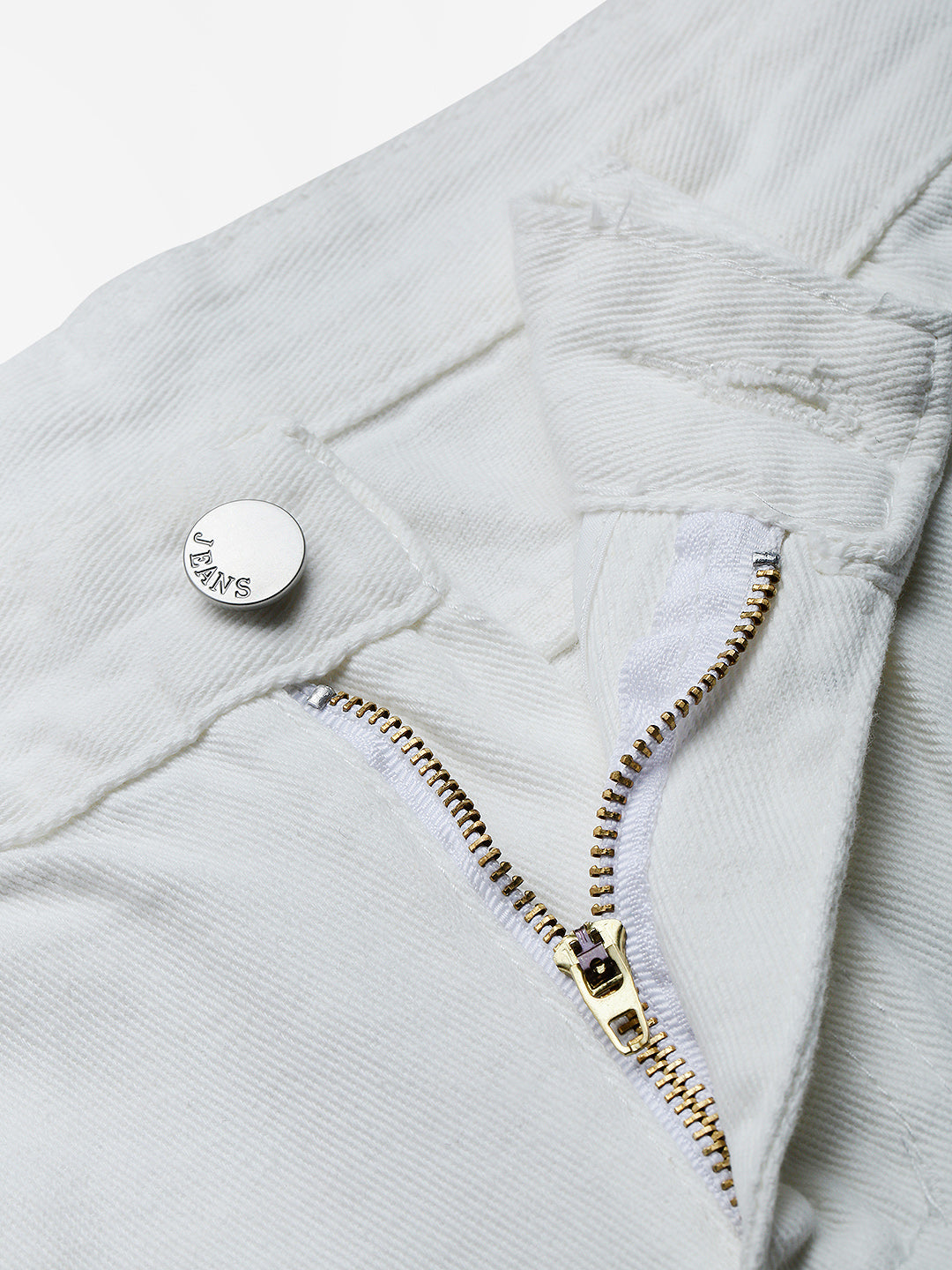 Men's White Relaxed Fit Jeans