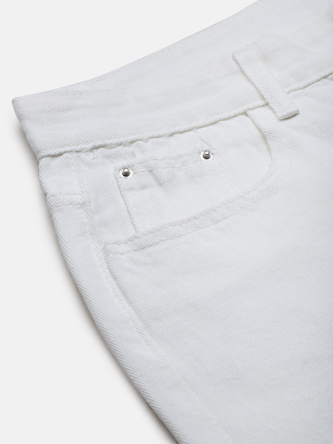 Men's White Relaxed Fit Jeans