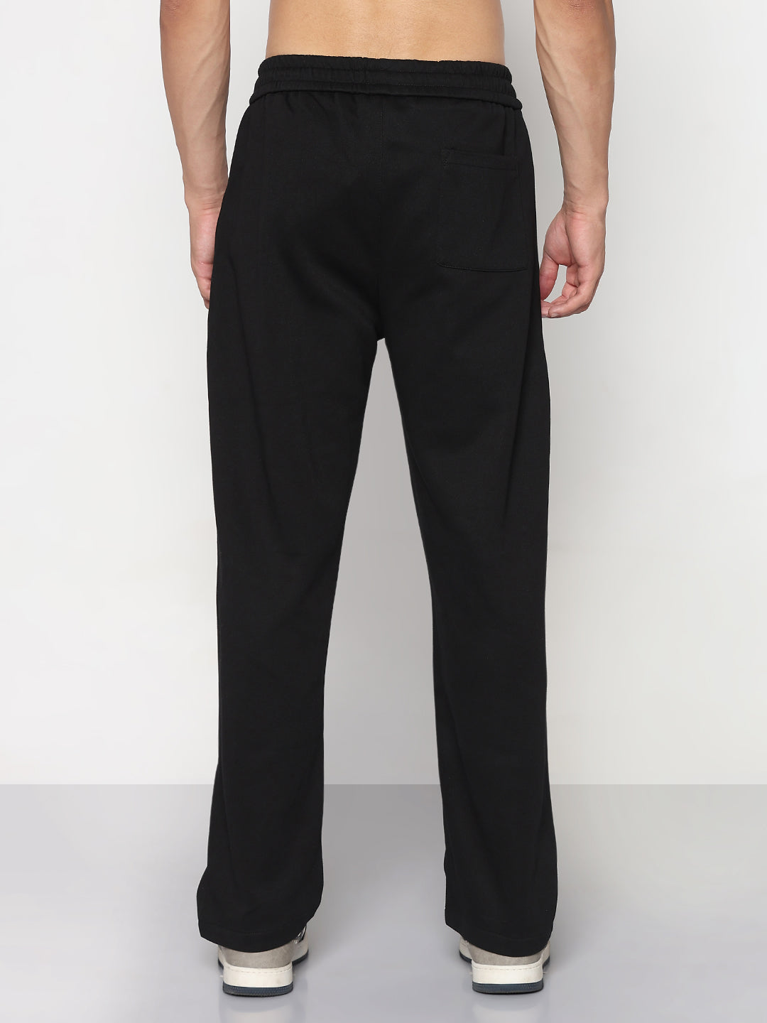Men's Black Straight Fit Trouser