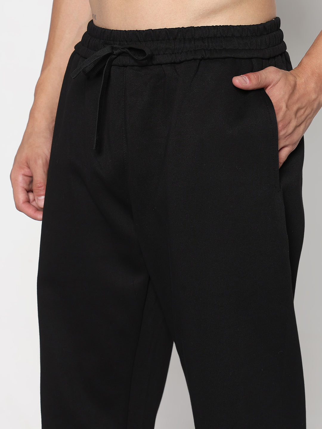 Men's Black Straight Fit Trouser