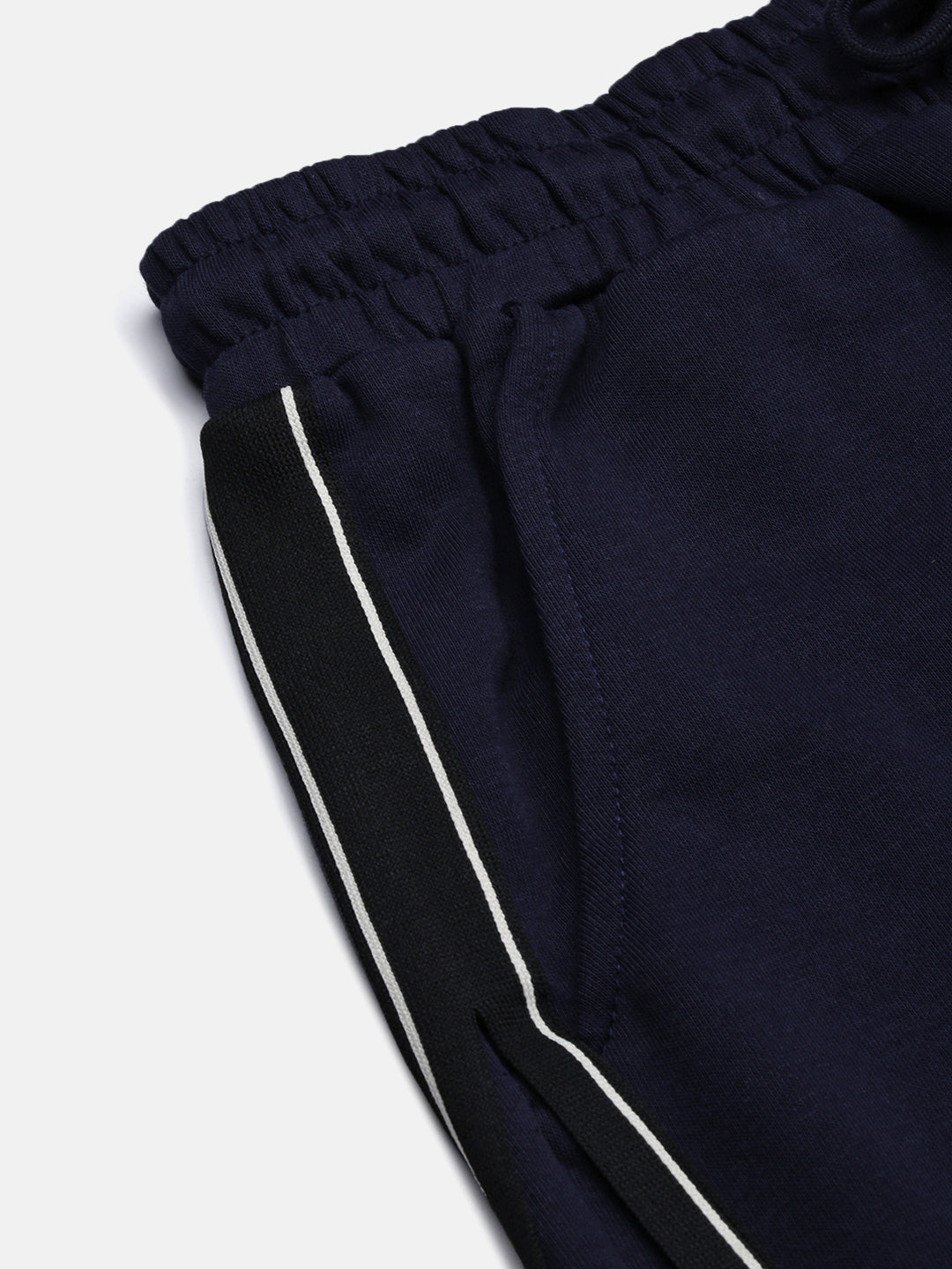 Men Navy Blue Solid Shorts