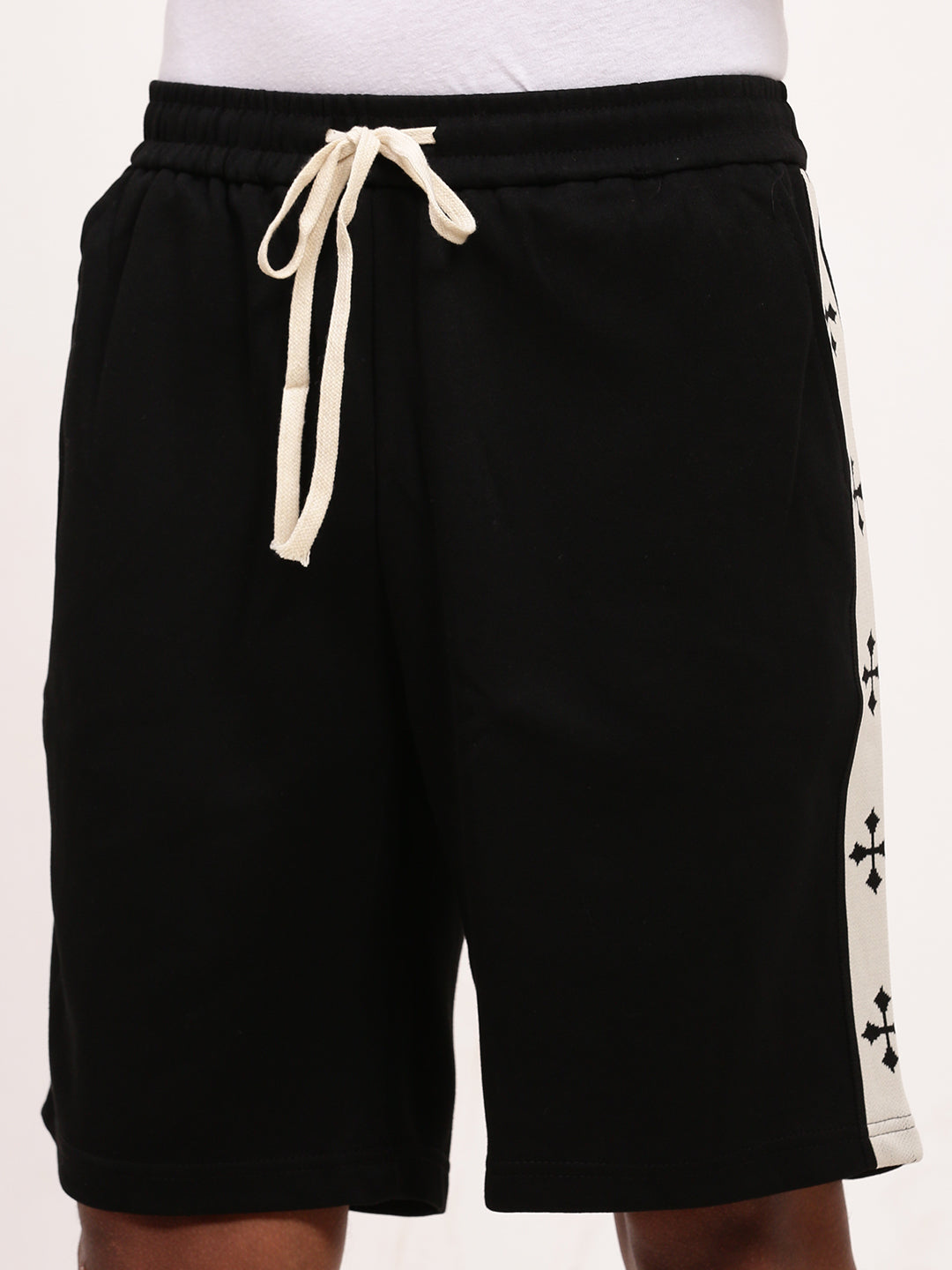 Men Black Solid Shorts