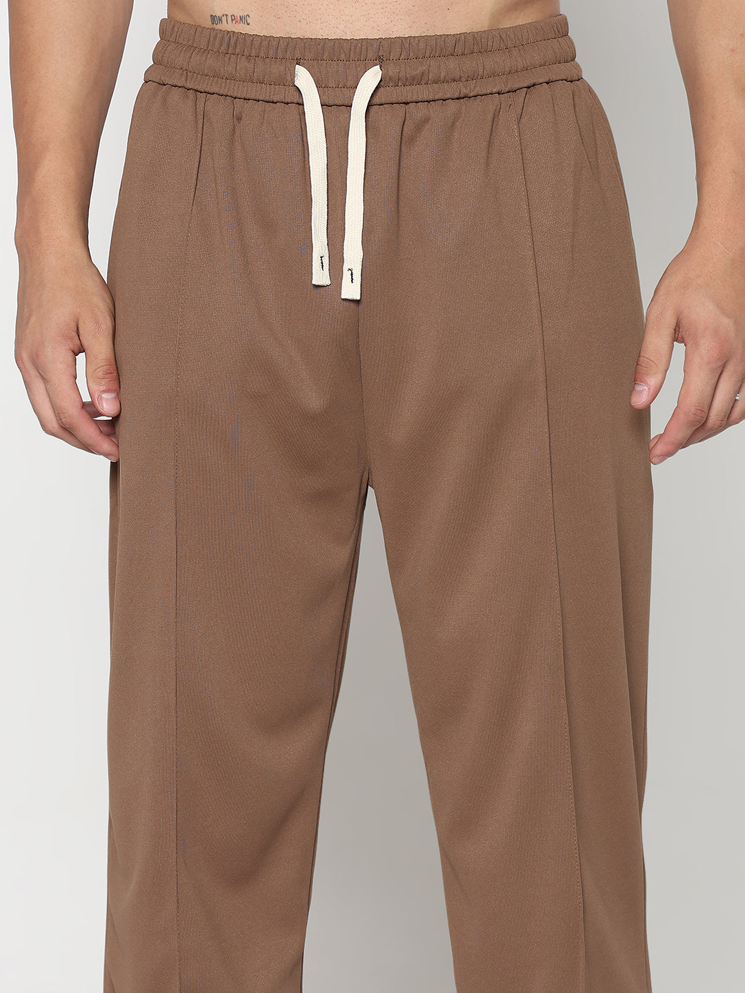 Men's Brown Relaxed Fit Trouser