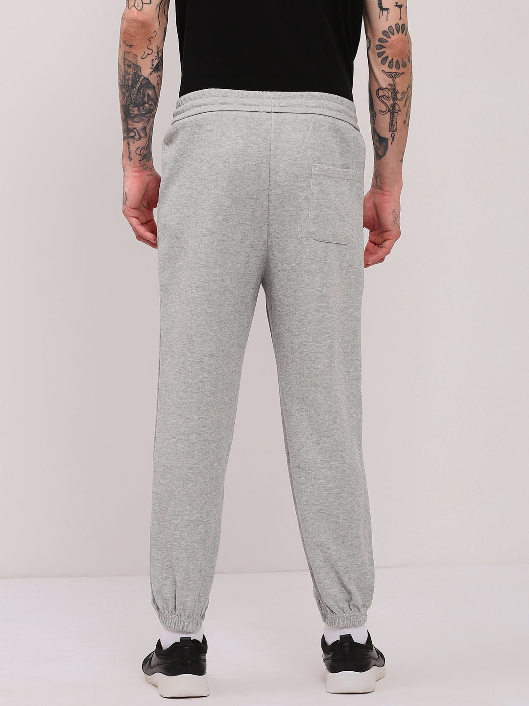 Men Grey Solid Jogger