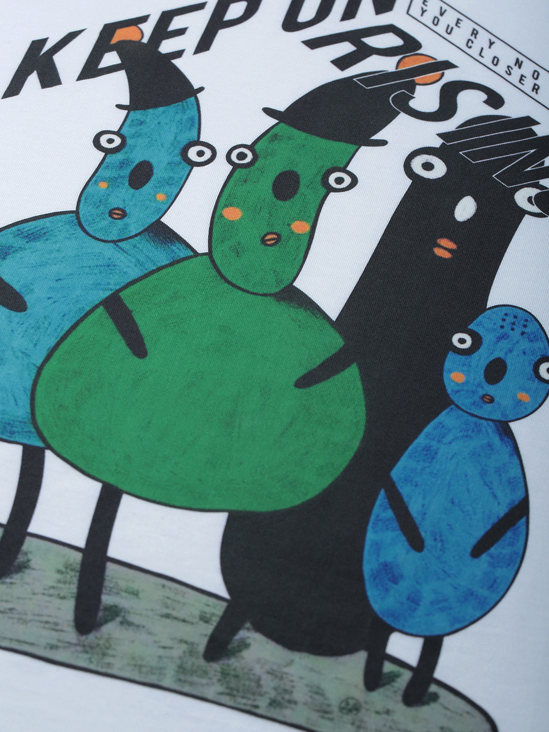 Men's White Graphic Printed Regular Fit T-Shirt