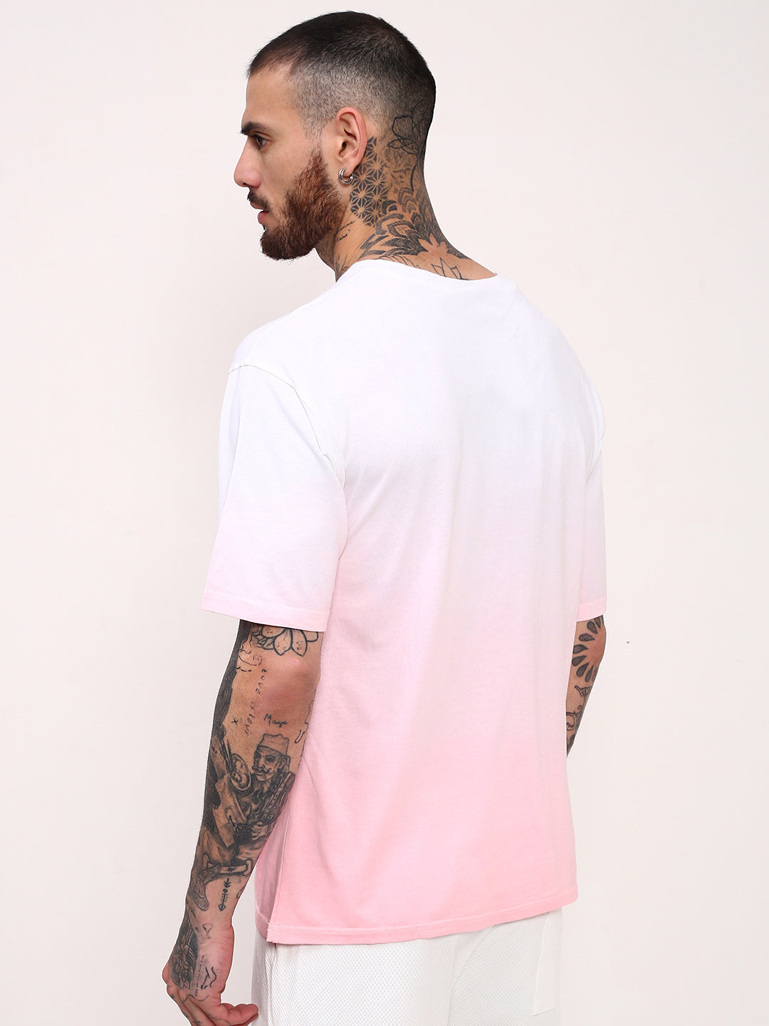 Men Pink Ombre T Shirt