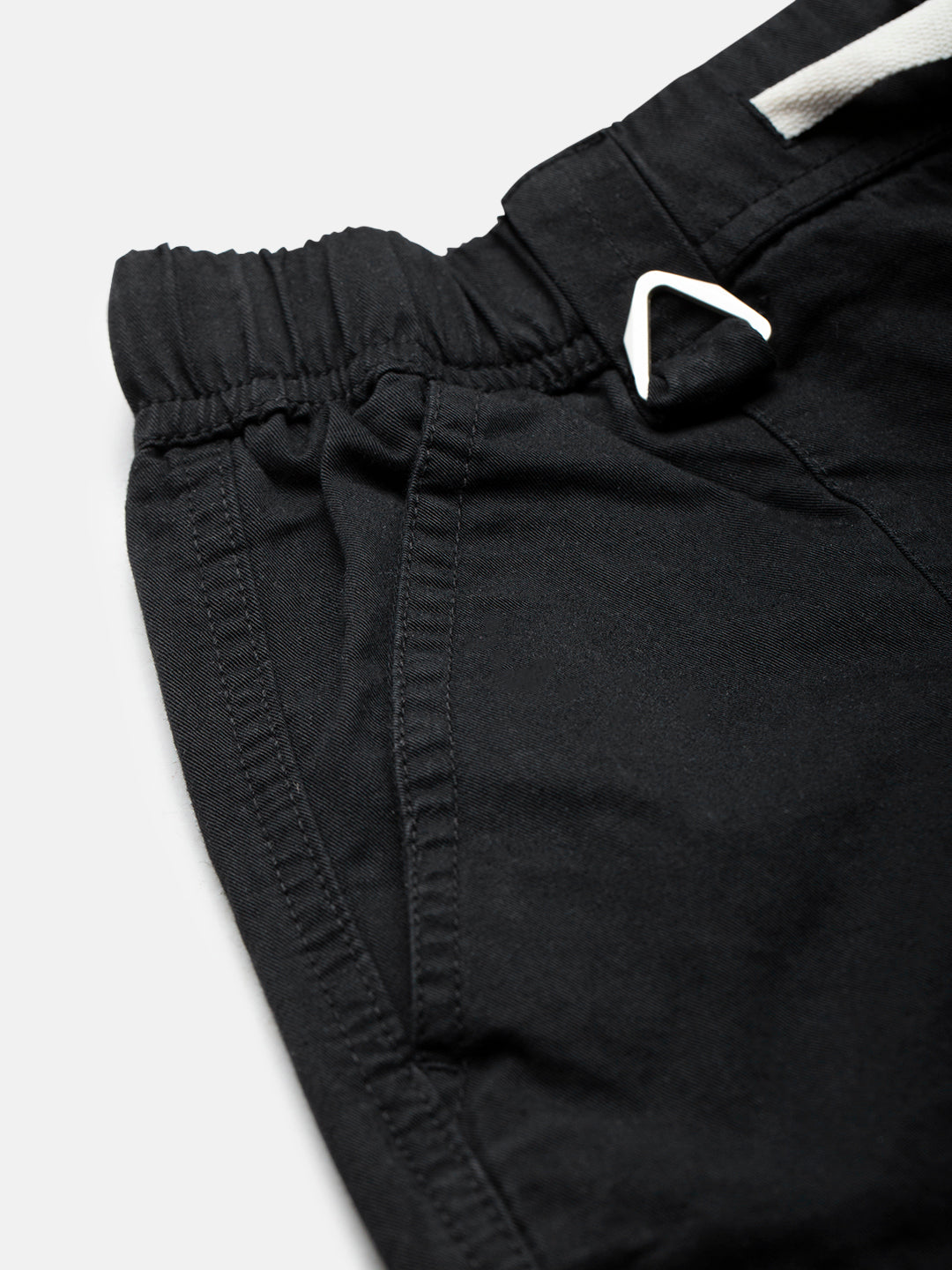 Men's Cotton Black Cargo Trousers