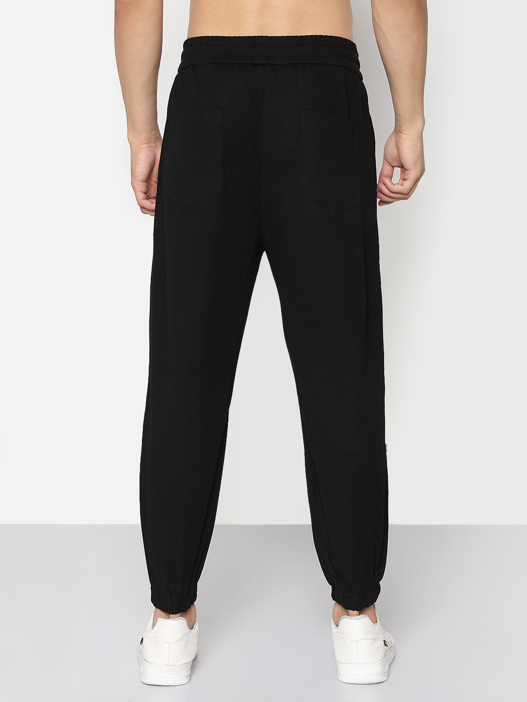 Men's Black Relaxed Fit Joggers