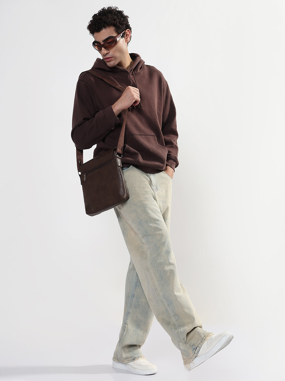 Men's Blue Baggy Fit Jeans