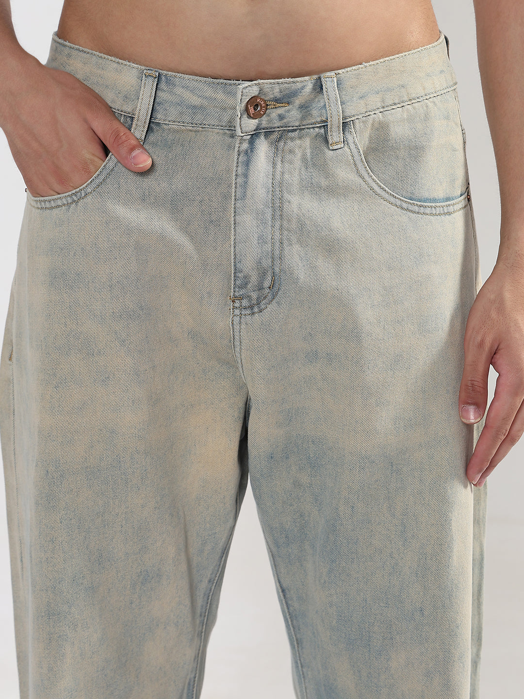 Men's Blue Baggy Fit Jeans