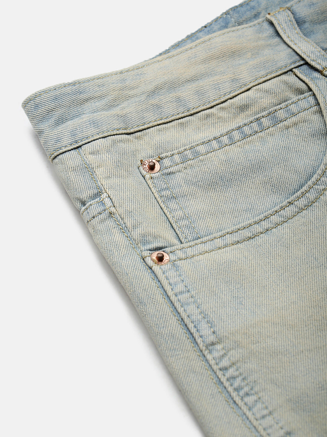 Men's Beige Baggy Fit Jeans