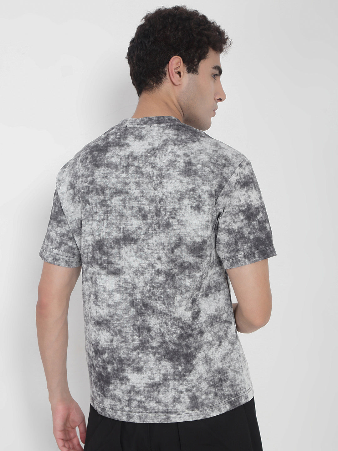 Men's Grey Tie and Dye T-Shirt