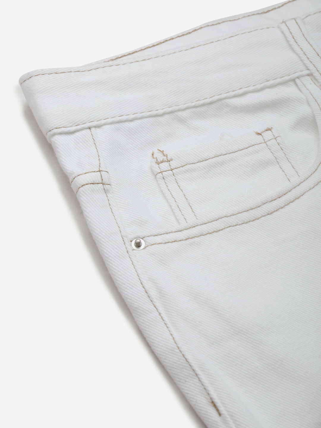 Men's White Baggy Fit Jeans