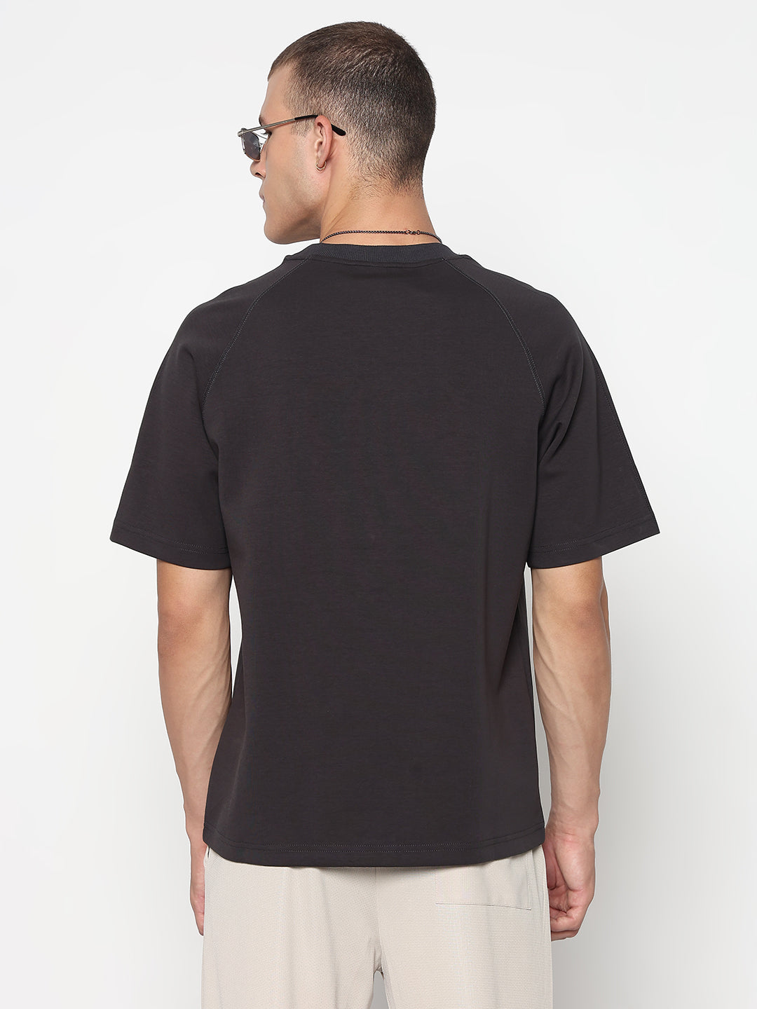 Men's Grey Regular Fit T-Shirt