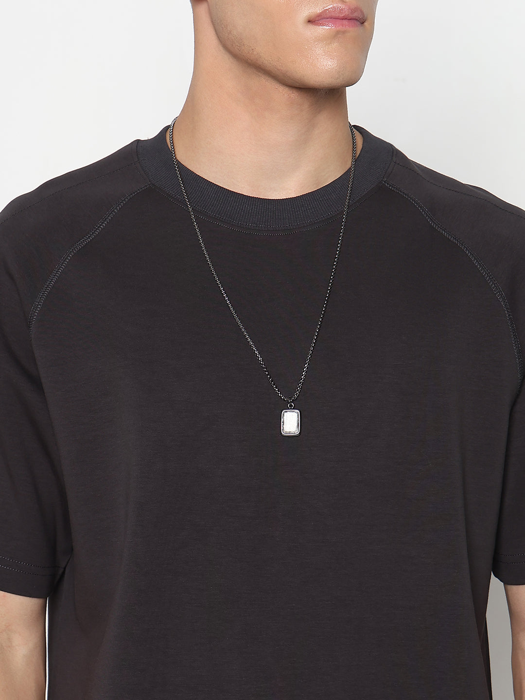 Men's Grey Regular Fit T-Shirt