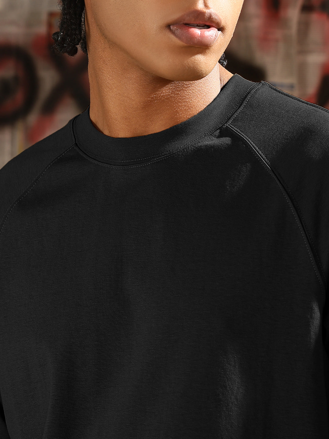 Men's Black Regular Fit T-Shirt