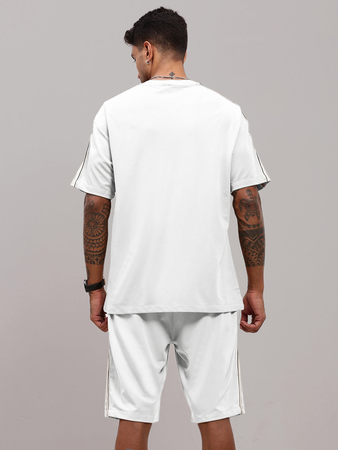 Men's White Athleisure Co-Ords Set