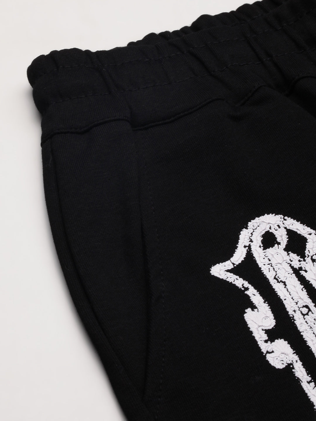 Men Black Graphic Shorts