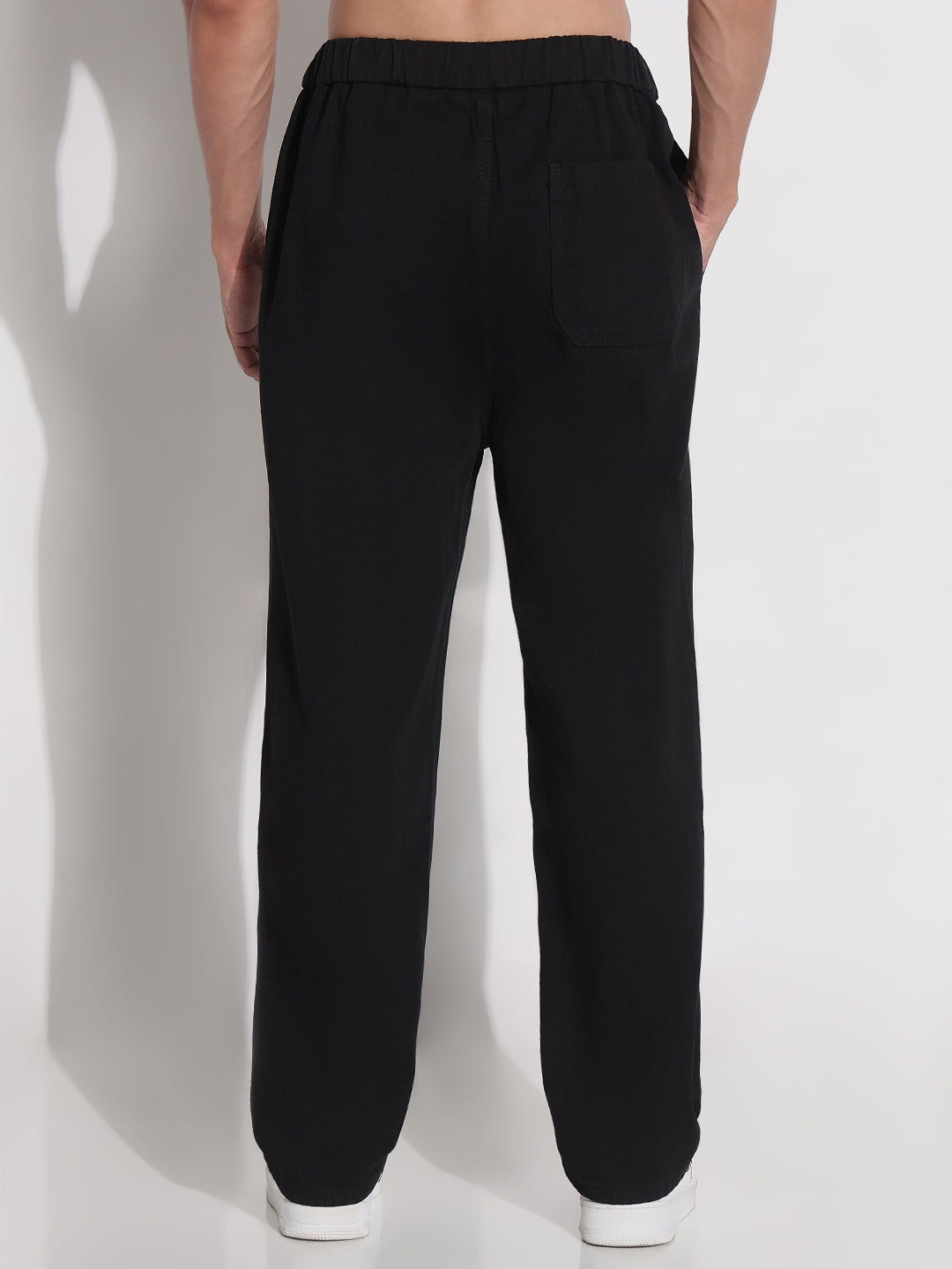 Men's Black Relaxed Fit Denim Jeans