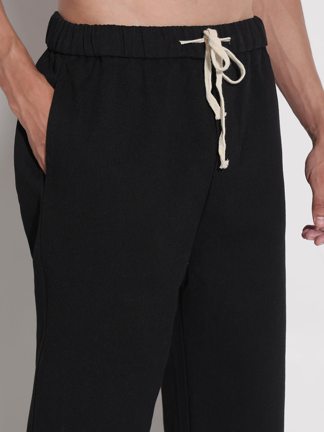 Men's Black Relaxed Fit Denim Jeans