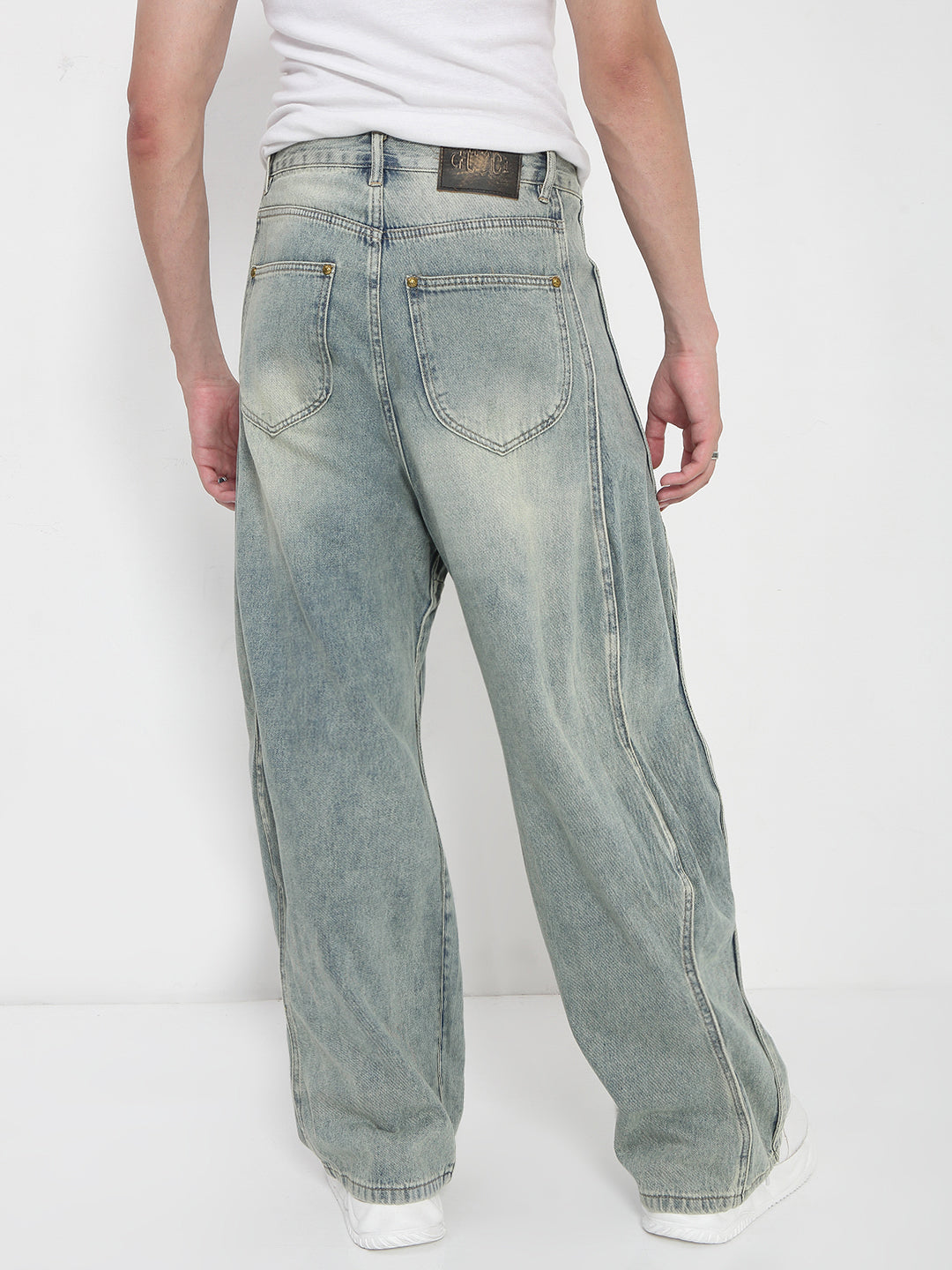 Men's Blue Baggy Jeans