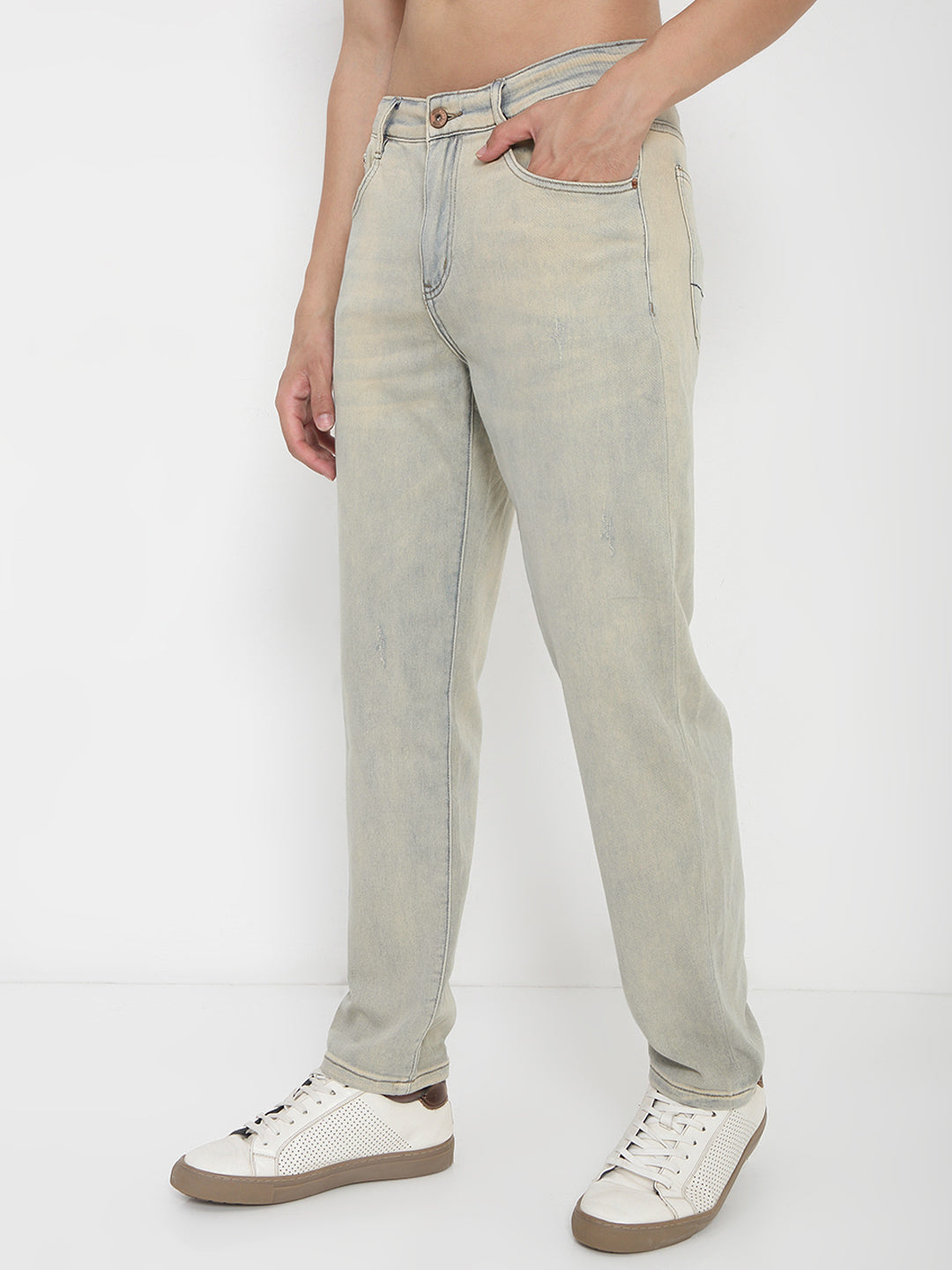 Men's Blue Straight Fit Jeans