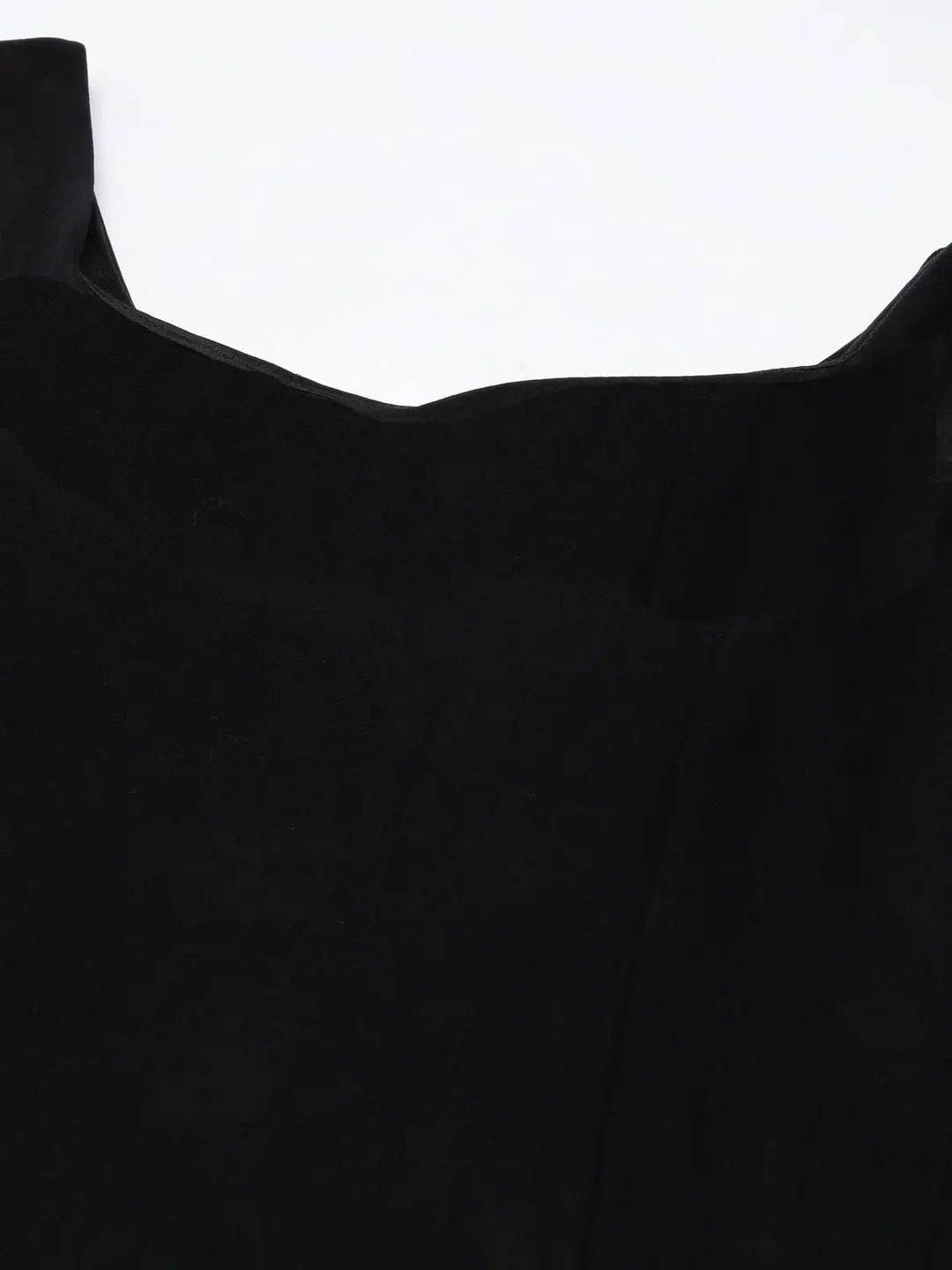 Women's Black Solid A Line Dress