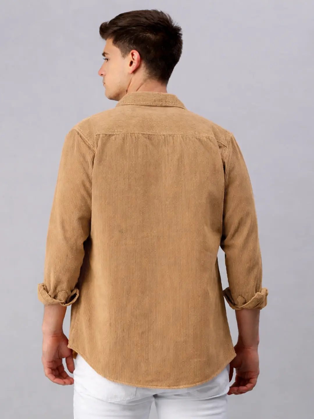 Men's Brown Corduroy Shacket - Uncategorized from SHOWOFFFF